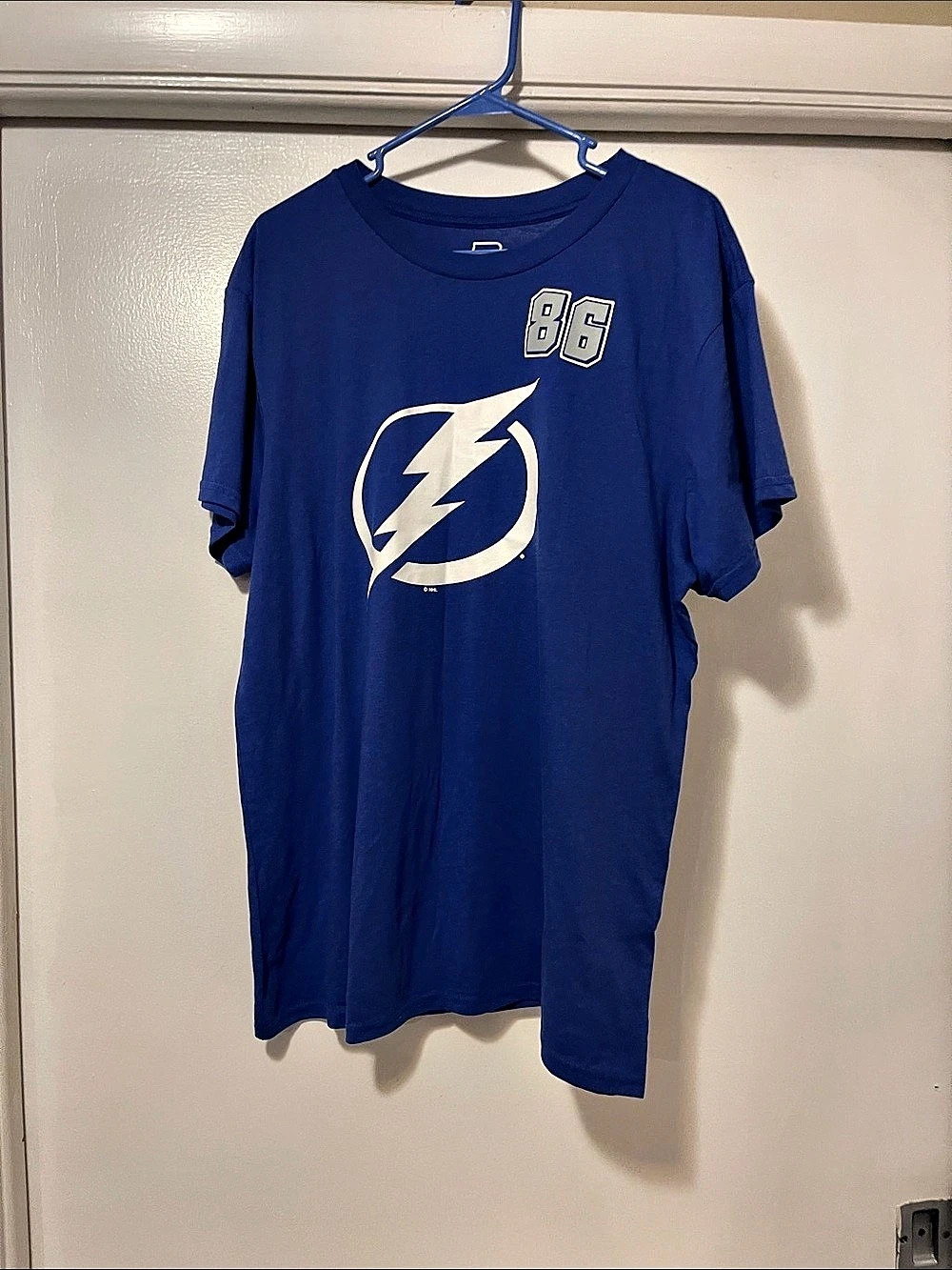 Knights Apparel Kucherov 86 Tampa Bay Lightning jersey shirt Blue NHL XL